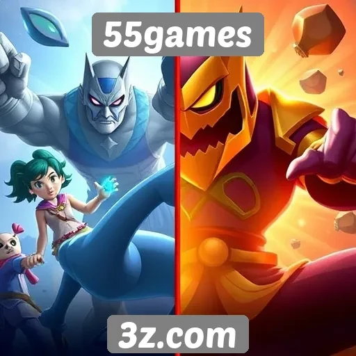 Comparação de jogos populares no 55games e concorrentes