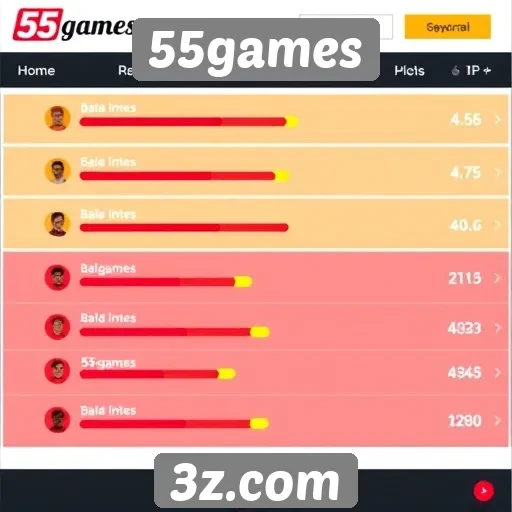 Interface do usuário do 55games é avaliada por jogadores